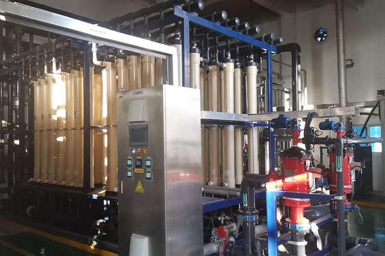 อุปกรณ์กรองน้ําอุตสาหกรรม 0.1 ~ 3bar Ultra Filtration Unit